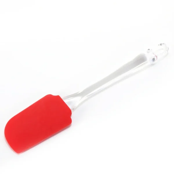 BPA Free Heat Resistant Easy to Clean Food Grade Personalized Kitchen Silicone Spatula With Plastic Handle