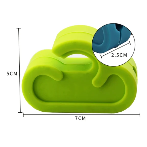 Silicone Pot Edge Clips, Non-Slip Heat Resistant Kitchen Cooking Clips for Pots and Pans, Durable Clip for Lid Holders - 图片 4