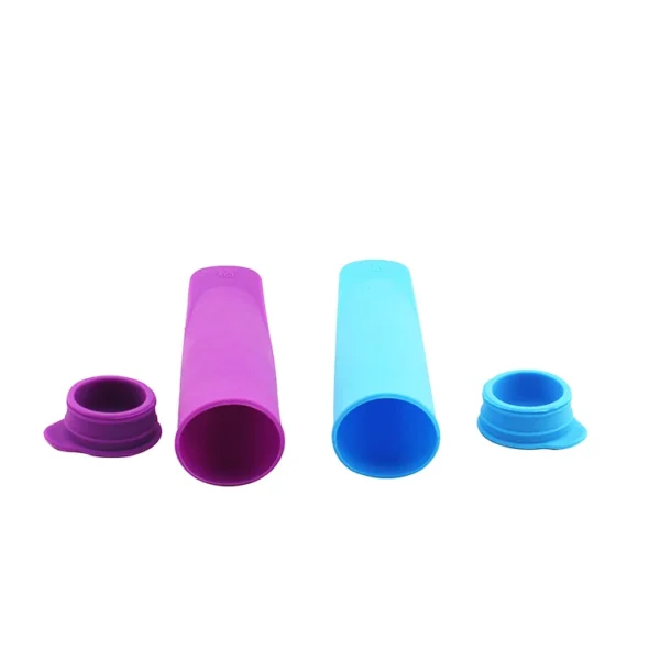 Wholesale Custom logo Long Shape Luge Cube Maker Cone Reezer Tray Mould Poposicle Pop Silicone Ice Cream Mold With Lid - 图片 4