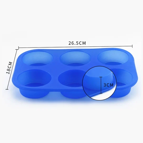 Silicone Cylinder Silicone Mold 6-Cavity Cylinder Mold for Cupcake Handmade Soap Molds Muffin Cake Chocolate Cover Customized - Image 4