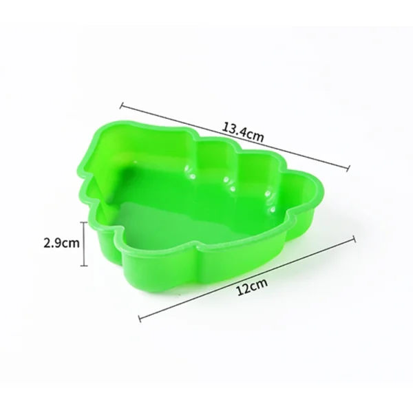 Christmas Tree Silicone Cake Mold, Non-Stick Holiday Baking Mold for Cake, Chocolate, and Jelly - Image 2