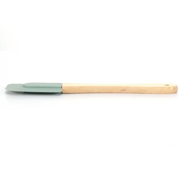 Silicone Spatula With Wooden Handle Heat Resistant Food Grade Baking Tools Color Customized - 图片 2