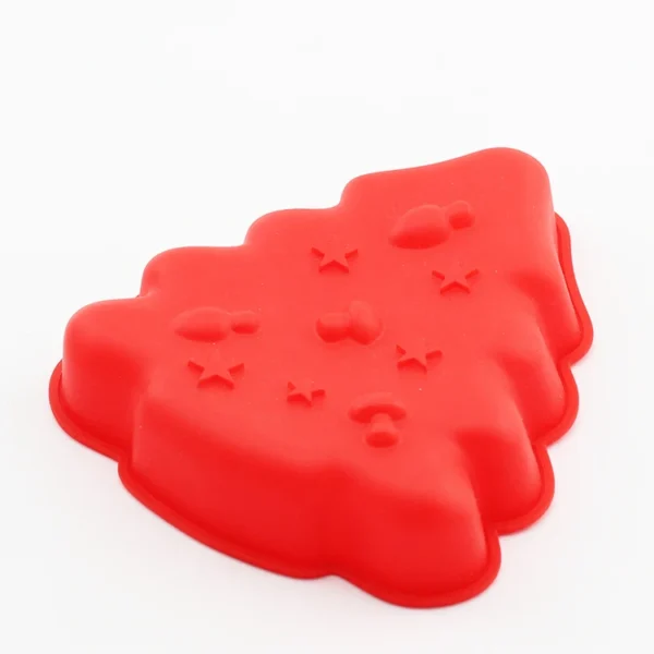 Christmas Tree Silicone Cake Mold, Non-Stick Holiday Baking Mold for Cake, Chocolate, and Jelly