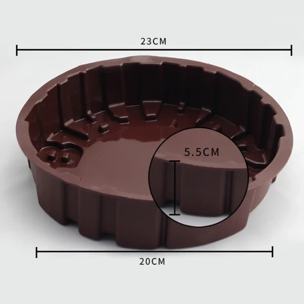 BPA Free Food Grade Round Bake Mould Silicone Mold for Birthday Cake - 图片 2