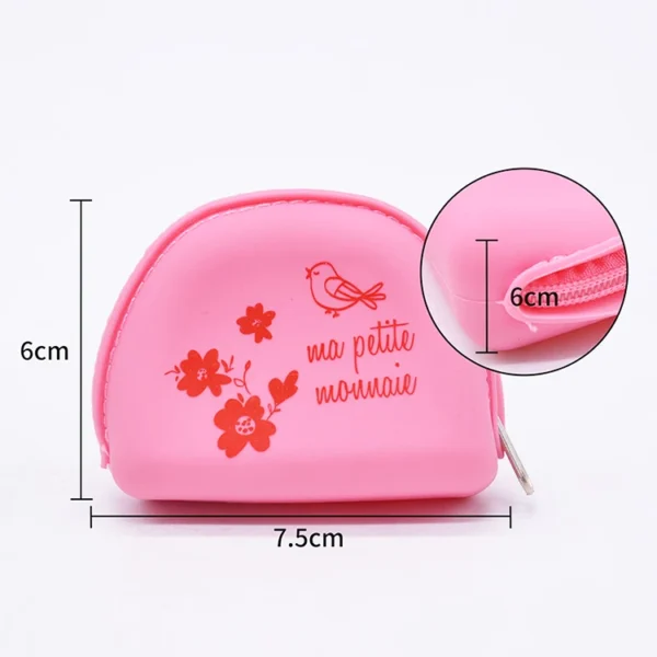 Children Silicone Wallet With Zipper Coin Purse Pattern Customization Mini Pouch Cute Money Change Purse - Image 4