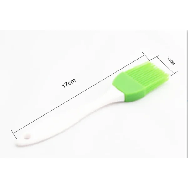 Eco-friendly  Best Sales Kids Cake Cream Butter Kitchen Mini Silicone Brush Spatula and Brush Set With Plastic Handle - 图片 4