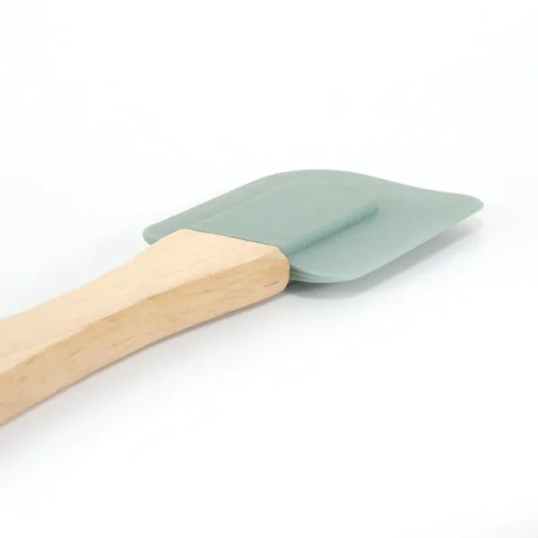 Silicone Spatula With Wooden Handle Heat Resistant Food Grade Baking Tools Color Customized - 图片 4