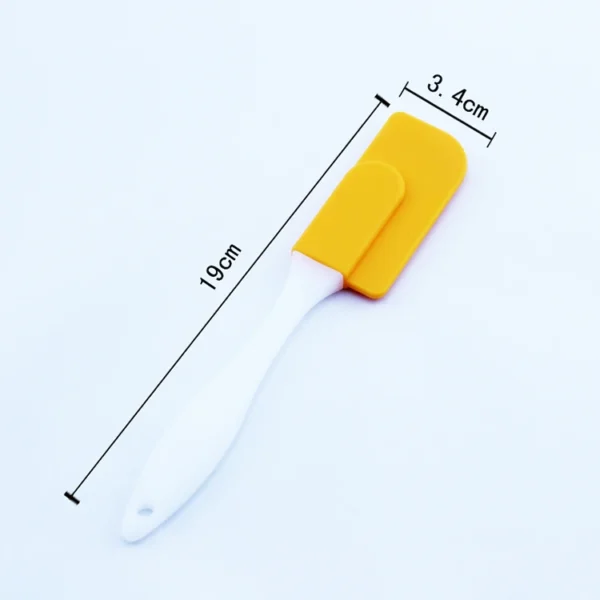 Eco-friendly  Best Sales Kids Cake Cream Butter Kitchen Mini Silicone Brush Spatula and Brush Set With Plastic Handle - 图片 5