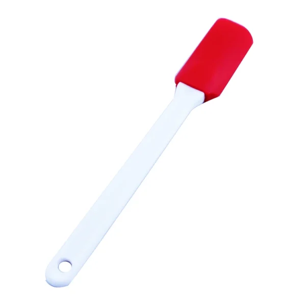 Mini Red Head Food Grade  Heat Resistant Cake Cream Butter  Silicone Spatula With Plastic Long Handle