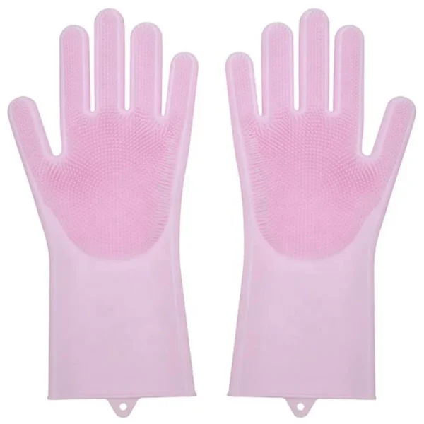 Silicone Cleaning Gloves Heat-Resistant, Multi-Purpose Scrubbing Gloves for Kitchen and Household Cleaning - Image 5