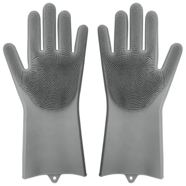 Silicone Cleaning Gloves Heat-Resistant, Multi-Purpose Scrubbing Gloves for Kitchen and Household Cleaning - Image 4