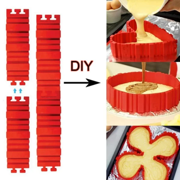 4PCS Hot Sale Nonstick Magic Best Flexible Silicone Snake DIY Baking Mould Cake Tools - Image 4