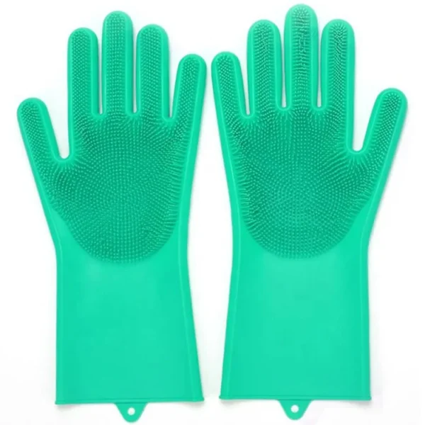 Silicone Cleaning Gloves Heat-Resistant, Multi-Purpose Scrubbing Gloves for Kitchen and Household Cleaning - Image 6