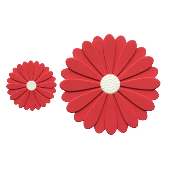 Flower Shape Silicone Coaster Heat Resistant Pot Holders Non-slip Trivet Mats Color Customized Cup Holder Pot Mat - Image 3