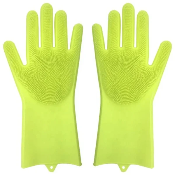 Silicone Cleaning Gloves Heat-Resistant, Multi-Purpose Scrubbing Gloves for Kitchen and Household Cleaning - Image 3