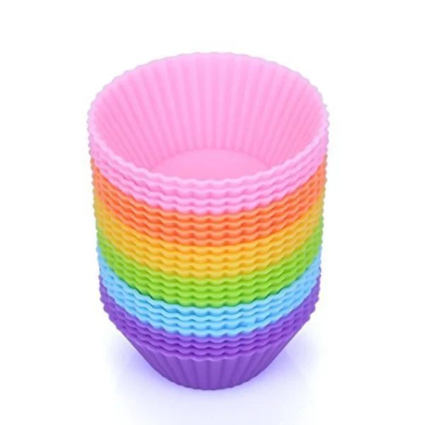 Customize Silicone Muffin Cups Non-stick Cupcake Baking Liners Muffin Molds Silicone Cupcake Baking Cups