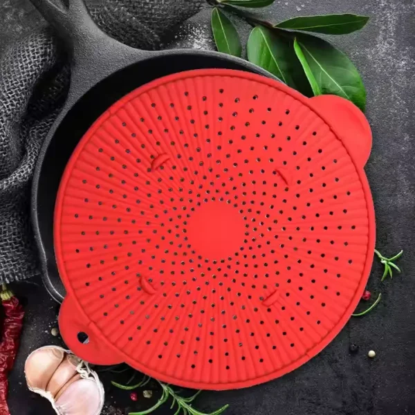 Silicone Spill Proof Pot Lid Anti Overflow Kitchen Cooking Lid