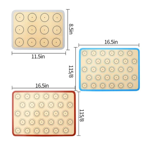 Non-Stick Silicone Insulation Mat Multipurpose Heat Proof Pad for Baking and Kitchen Use - 图片 5