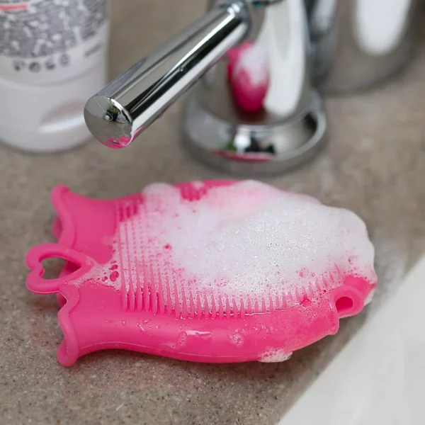 Silicone Facial Cleansing Brush, Soft Face Scrubber for Deep Cleaning, Exfoliating Facial Brush