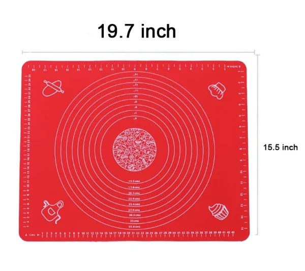 50*40CM  Non Stick  Dough Rolling Baking Mat Silicone Pastry Mat With Measurements - Image 6