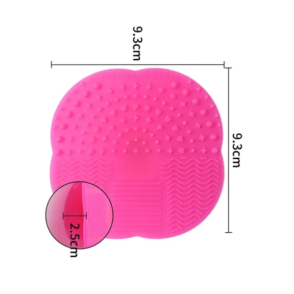 Silicone Cleaning Mat for Makeup Brushes Effective Deep Cleaning Tool for Cosmetic Brushes - 图片 6