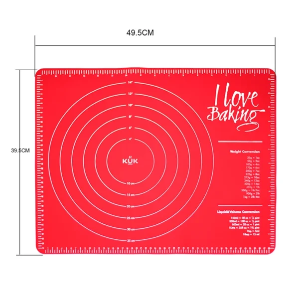 40*50CM Silicone Culinary Baking Mat Full Size BPA Free Color Customization