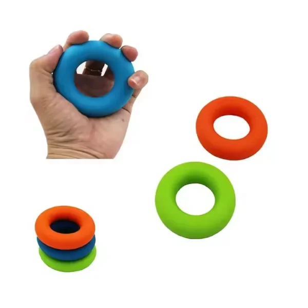 Silicone Smooth Grip Strength Ring Durable Hand Exercise Ring for Finger, Wrist, and Forearm Training - 图片 2