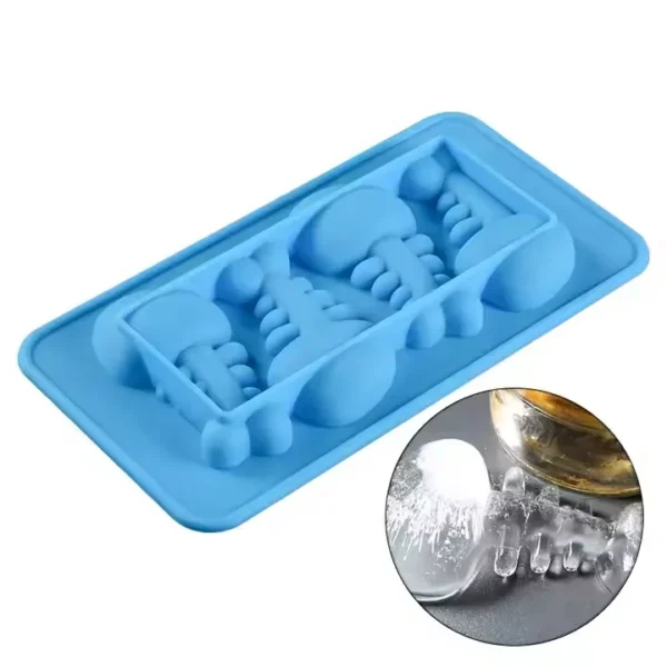 Custom Silicone Fish Bone Shaped Ice Cube Tray | BPA-Free Creative Ice Mold for Parties and Bars - Image 5