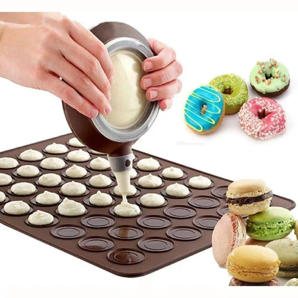 Silicone Cookie Baking Molds Non-Stick, Reusable Pastry Molds for Creative Cookie Shapes - Image 2