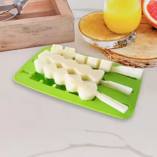 Silicone Ice Cube Tray, Non-Toxic Ice Mold for Frozen Beverages & Snacks - Image 2