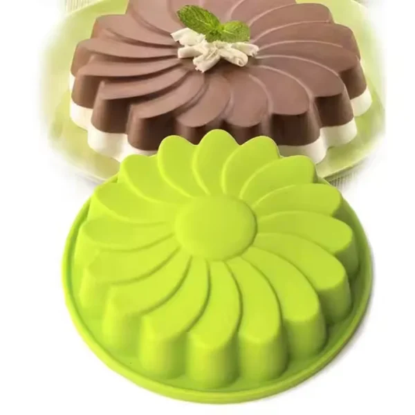 Durable Silicone Cake Molds, Easy Release Round & Square Cake Pan for Home Baking - Image 5