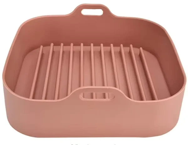 Square Silicone Air Fryer Basket Non Stick Heat Resistant Easy to Clean Liner Reusable Dishwasher Safe FDA Certified Multi Size - 图片 3