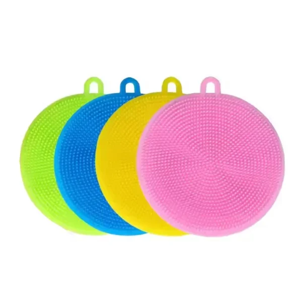 Silicone Dishwashing Brush Eco-Friendly, Non-Scratch Kitchen Scrubber for Easy Cleaning