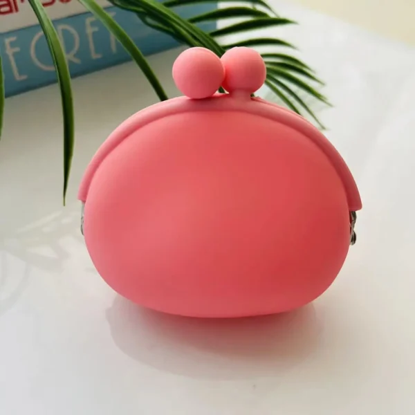 Factory Sale Silicone Coin Pouch Key Case Silicone Change Purse Mini Wallet Portable Headphone Bag