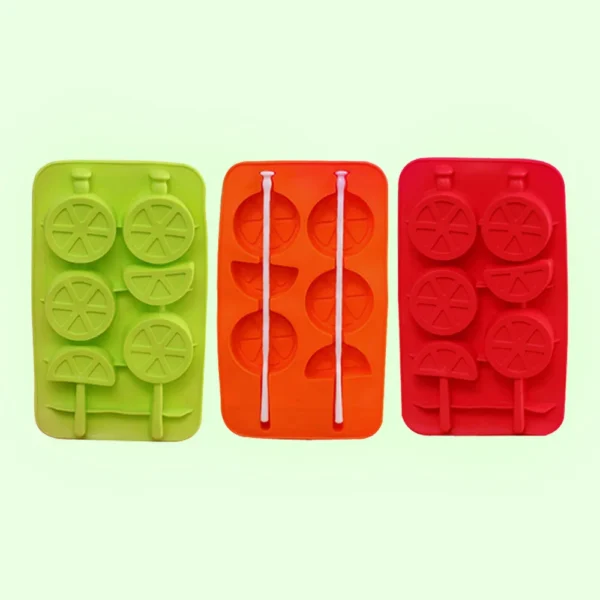 Lemon Shape Silicone Ice Cube Popsicle Mold Silicone Fruit Chocolate Jelly Ice Mold Food Grade Ice Tray - Image 3