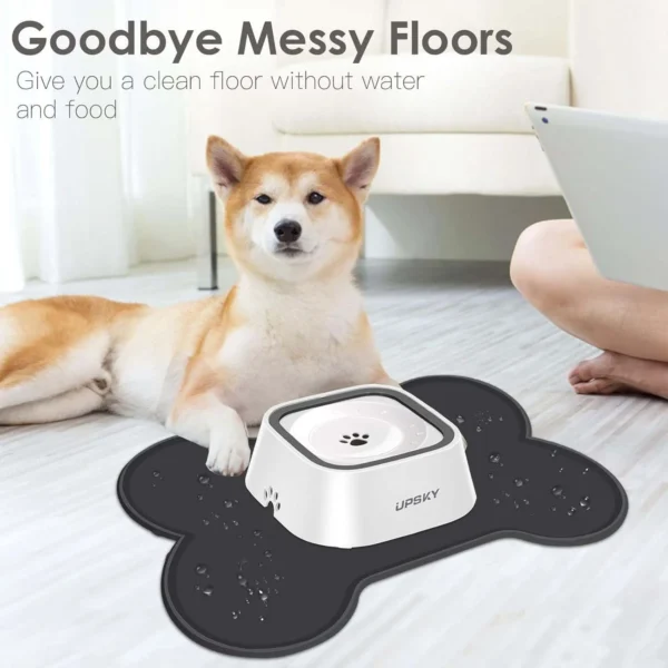 Bone Shape Dog Mat Anti-Slip Silicone Dog Bowl Mat Waterproof Cat Feeder Pad Puppy Feeding Mats Customized Pet Placemat - 图片 5