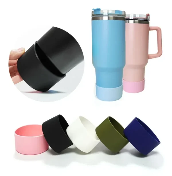 Customize Bottle Bottom Protector Sleeve Cover Silicone Boot Tumbler Non-slip Protector for Stanley 40oz Quencher Adventure