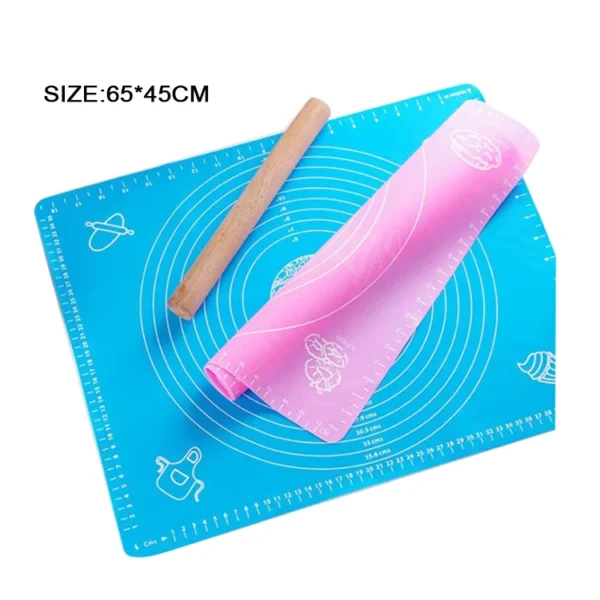 Silicone Baking Mat, Non-Stick Reusable Pastry Mat for Rolling, Cooking & Baking - 图片 5