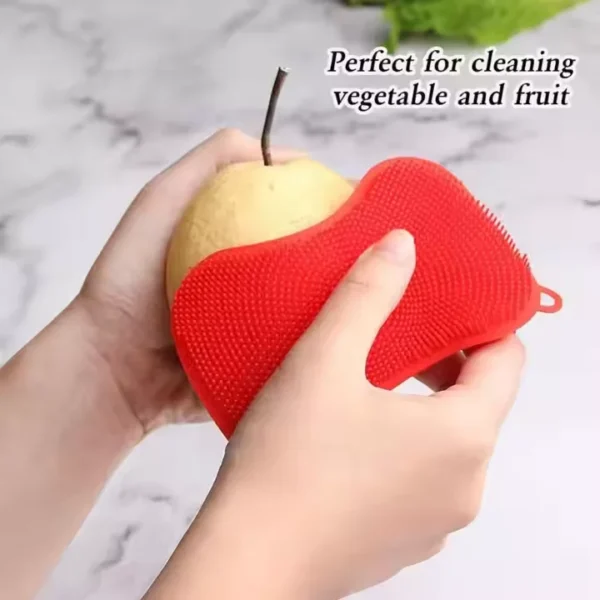 Silicone Dishwashing Brush  Durable and Eco-Friendly Kitchen Scrubber for Easy Cleaning - 图片 3