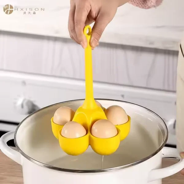 Silicone Egg Cooker for Perfect Boiled Eggs Reusable, Non-Stick, and Easy to Use - Image 3