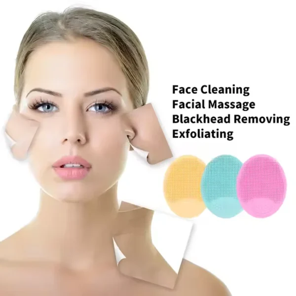 Silicone Manual Face Cleansing Brush ,Soft and Gentle Facial Brush for Deep Pore Cleaning and Exfoliation - 图片 6