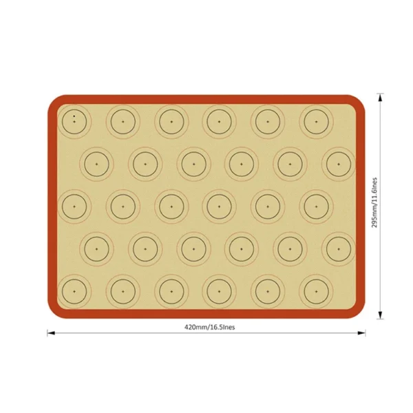 Silicone Baking Mat Non Stick Baking Sheets Reusable Bakeware Mats for Cookies for Bread Pastry Macaron Baking Mat Cake Pad - Image 3