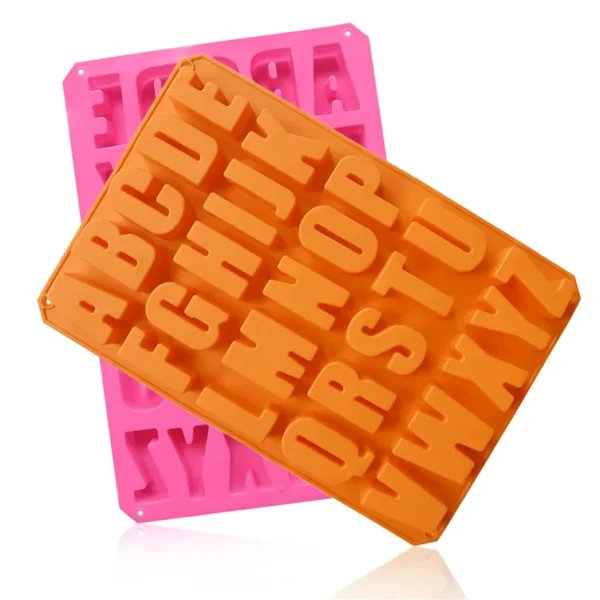 26 English Alphabet Biscuit Mold Silicone Fondant Cake Mold Customized Chocolate Mold - Image 5