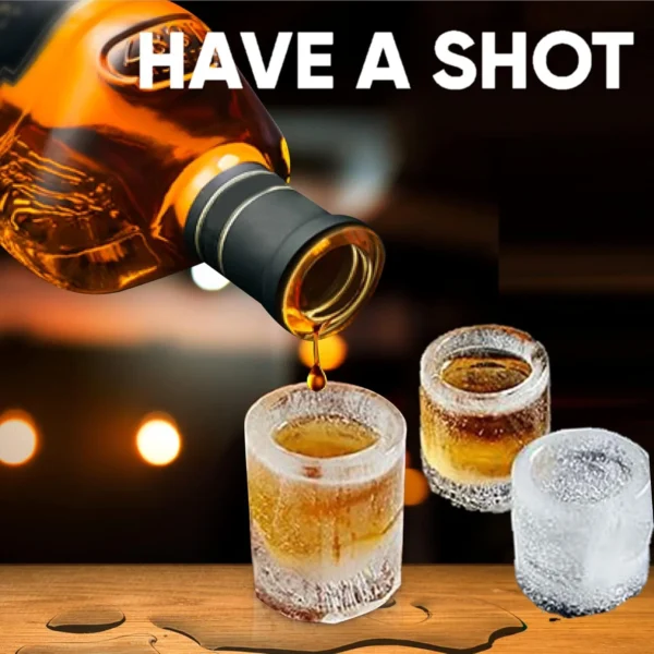 Factory Wholesale 4 Cups Shooter Silicone Ice Cube Trays Shot Ice Mold BPA Free Color Customized Ice Mold - Image 4