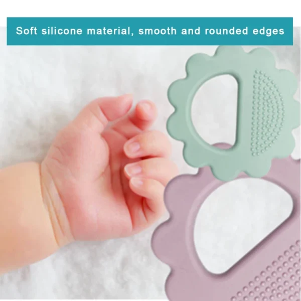 Teether Silicone for Babies Infant Toddle Silicone Teething Necklace Washable Material - 图片 6