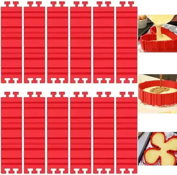 Silicone Interlocking Cake Mold Non-Stick, Flexible Baking Molds for Creative Custom Shapes - Image 6