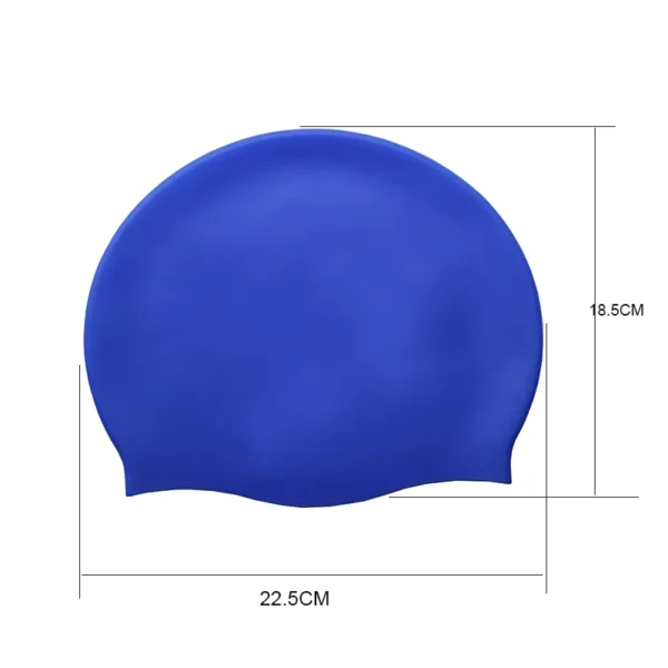 Customized Adult Silicone Swim Cap Waterproof Swimming Hat Durable Non-Slip Swimming Pool Cap Elastic Unisex - Image 3